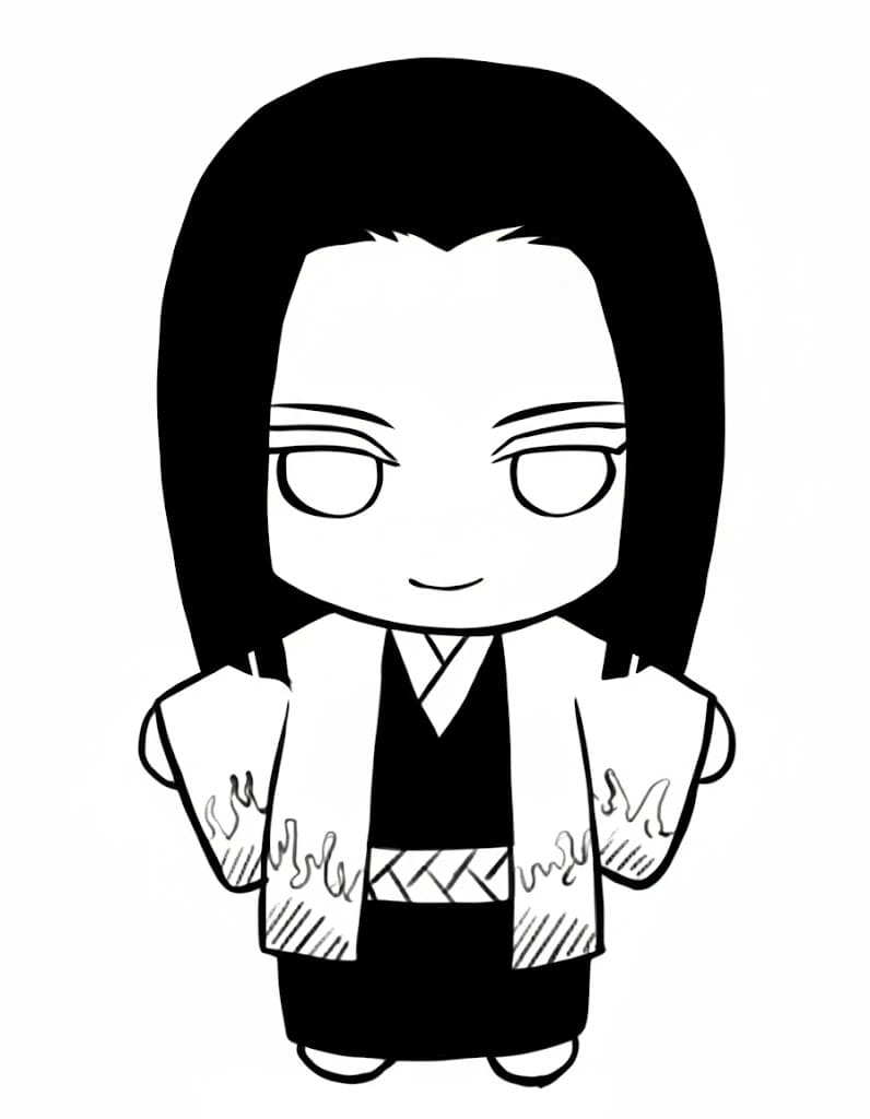 Coloriage Kagaya Ubuyashiki Chibi