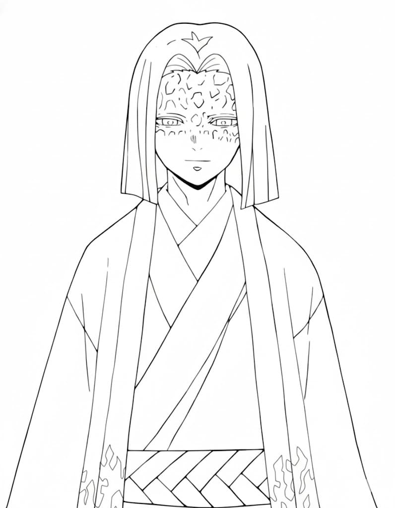 Coloriage Kagaya Ubuyashiki confiante