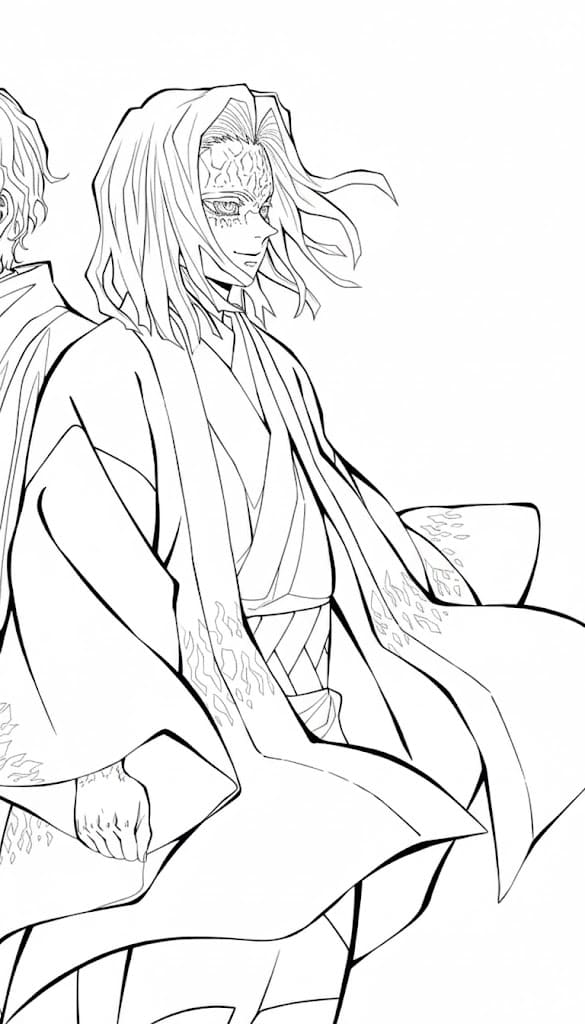 Coloriage Kagaya Ubuyashiki gentil