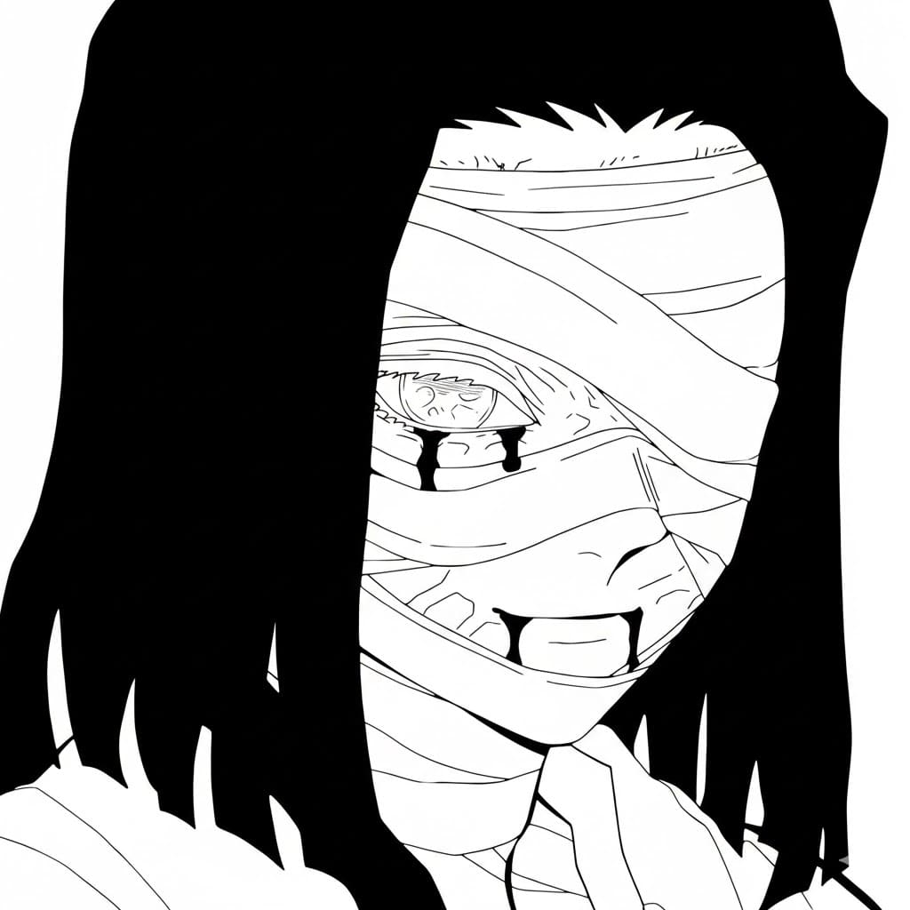 Coloriage Kagaya Ubuyashiki heureux