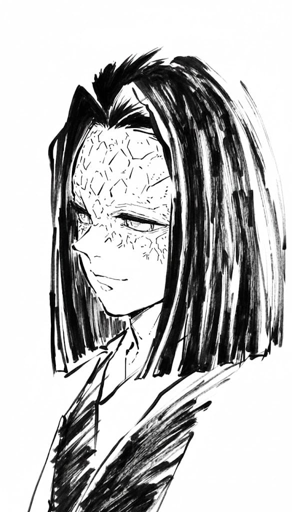 Coloriage Kagaya Ubuyashiki incroyable