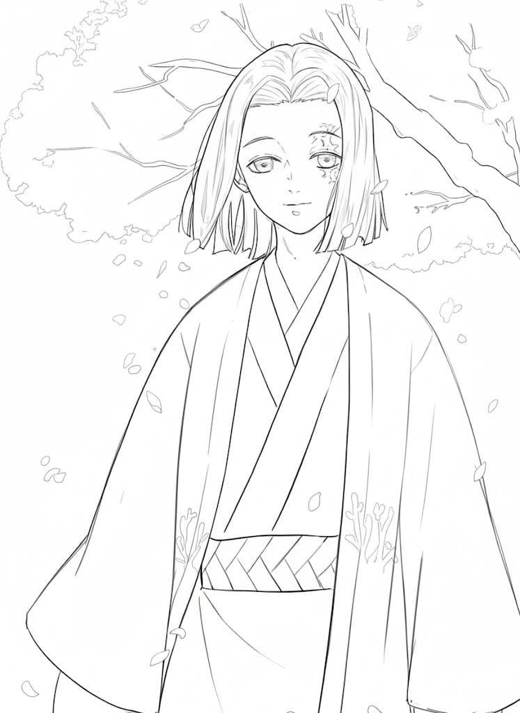 Coloriage Kagaya Ubuyashiki pour les enfants