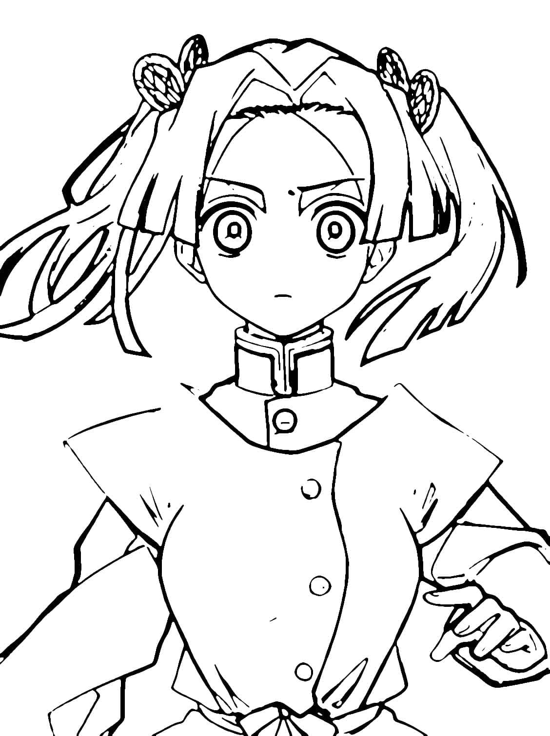 Coloriage La charmante Aoi Kanzaki