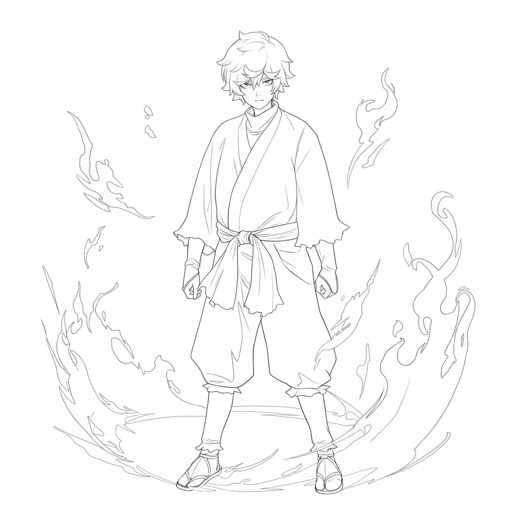 Coloriage Le pouvoir de Gabimaru