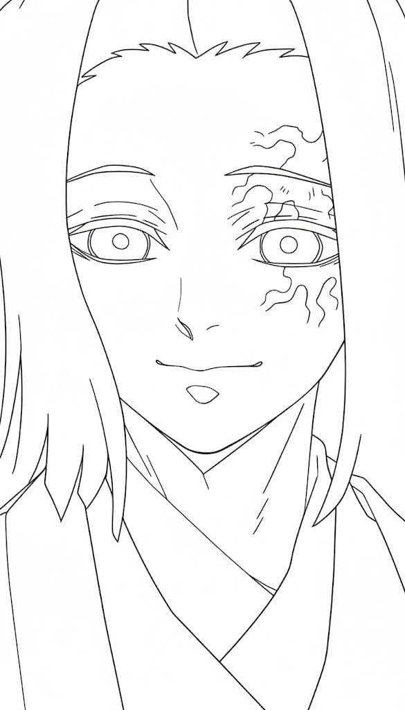 Coloriage Le sourire de Kagaya Ubuyashiki