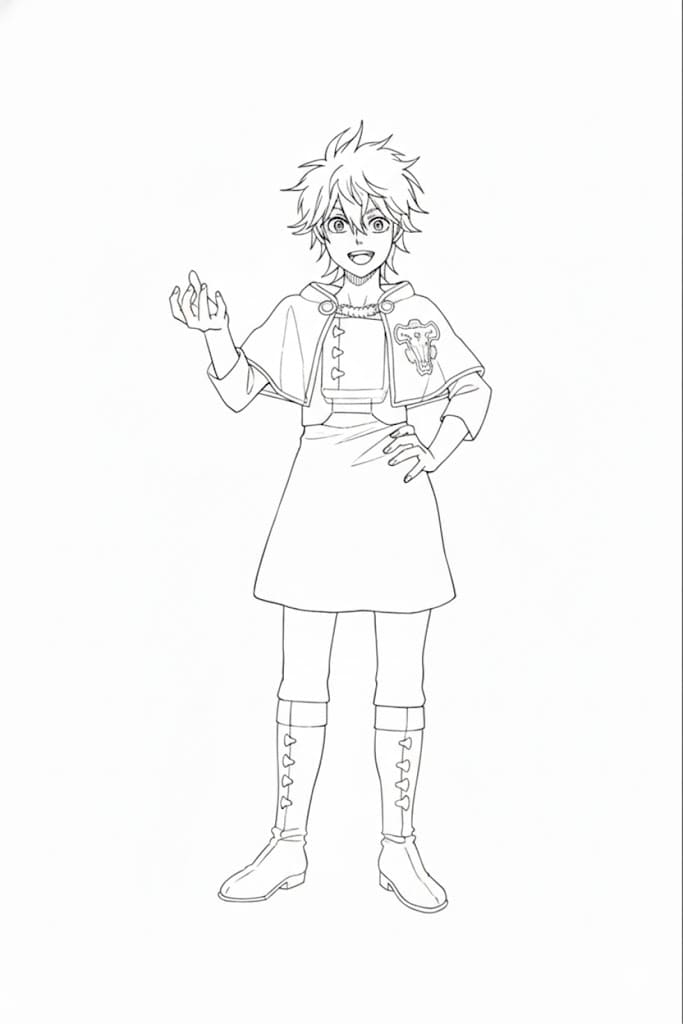 Coloriage Luck Voltia debout