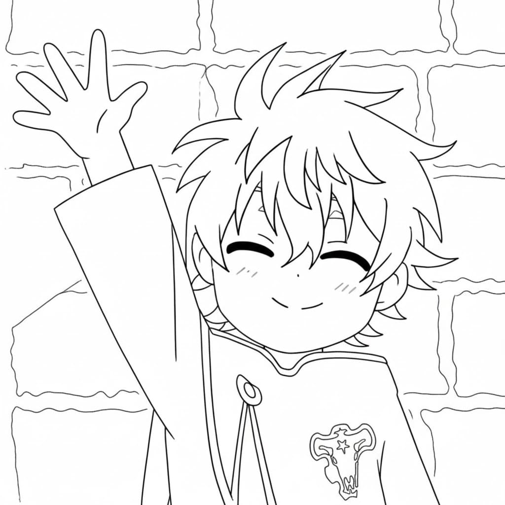 Coloriage Luck Voltia dis bonjour