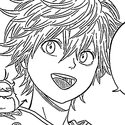 Coloriage Luck Voltia sourire