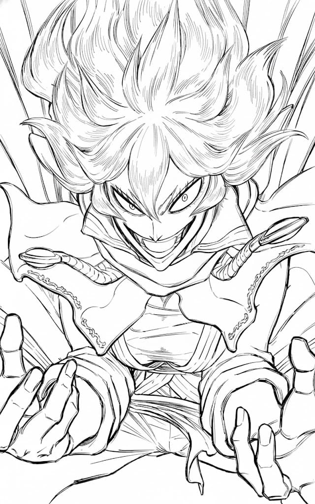 Coloriage Mereoleona Vermillion Incroyable