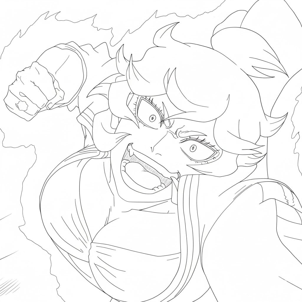 Coloriage Mereoleona Vermillion