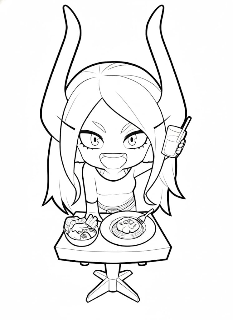 Coloriage Mirko Chibi