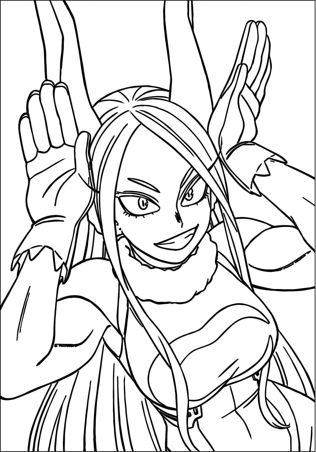 Coloriage Mirko My Hero Academia