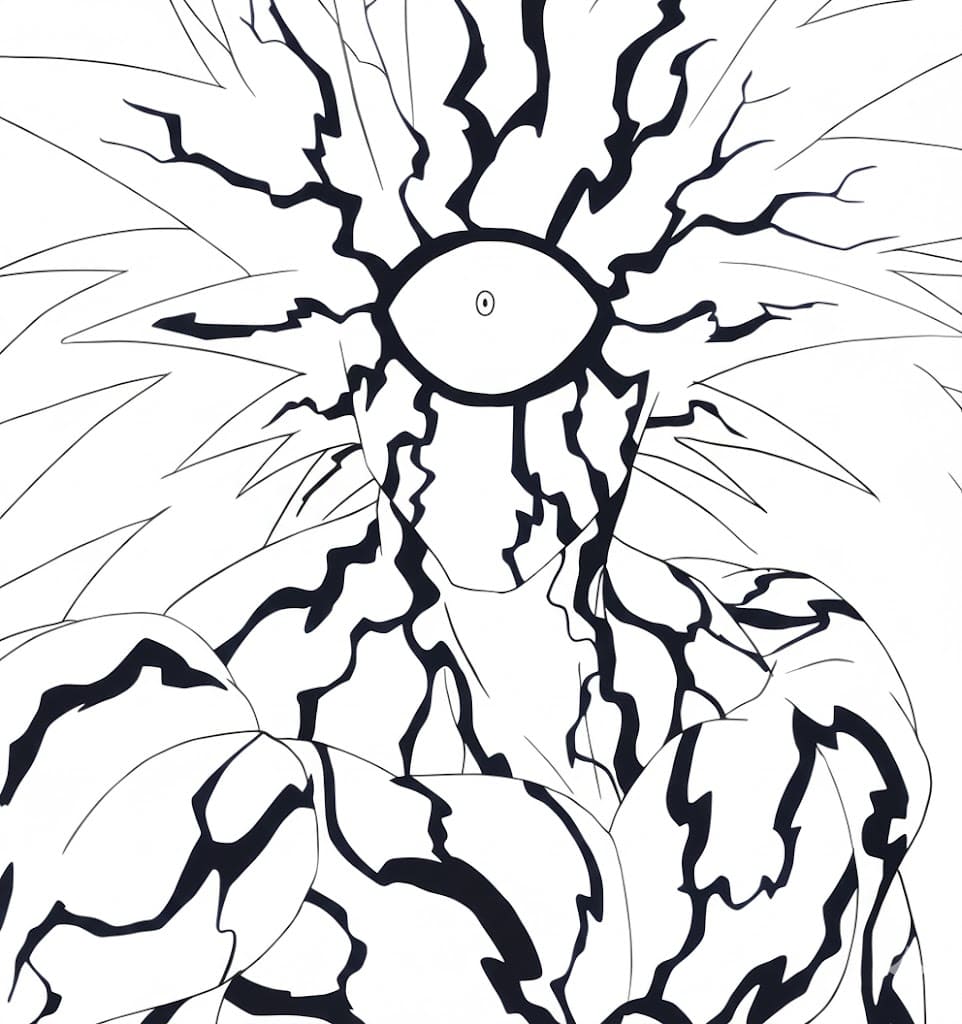 Coloriage Œil de Boros