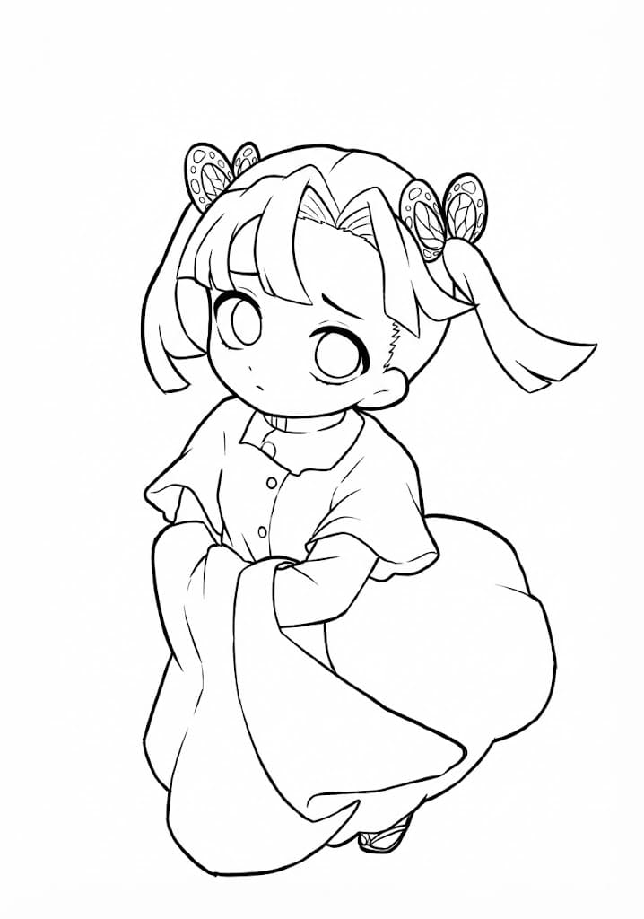 Coloriage Petite Aoi Kanzaki