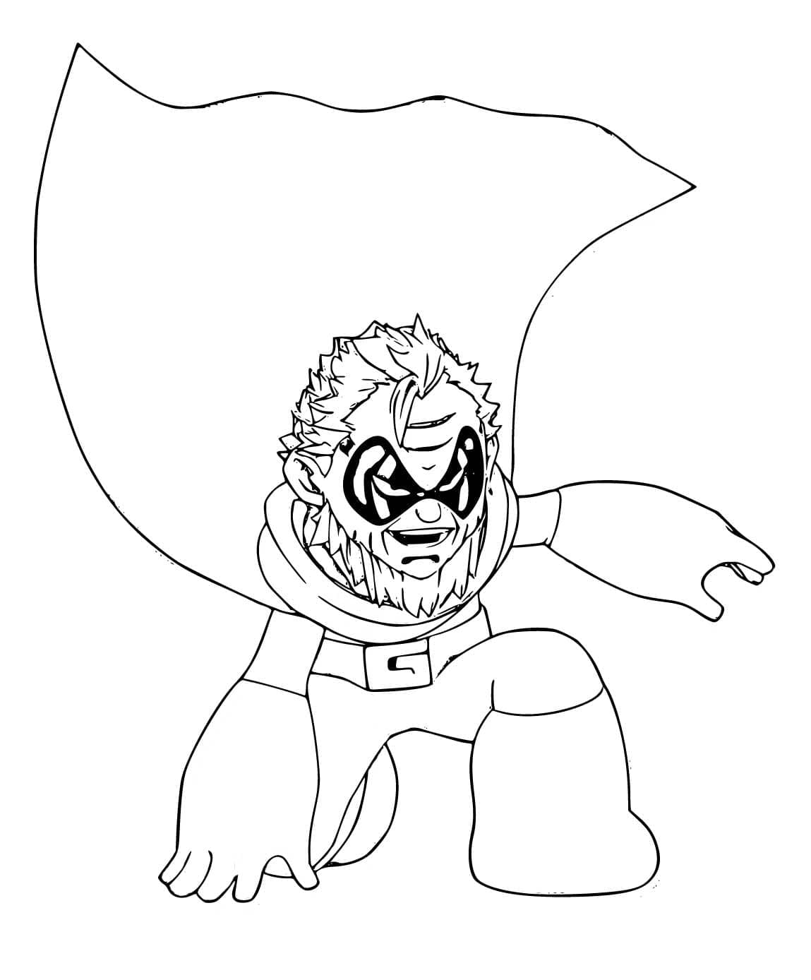 Coloriage Sorahiko Torino dans My Hero Academia