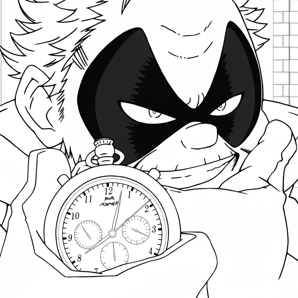 Coloriage Sorahiko Torino visage souriant