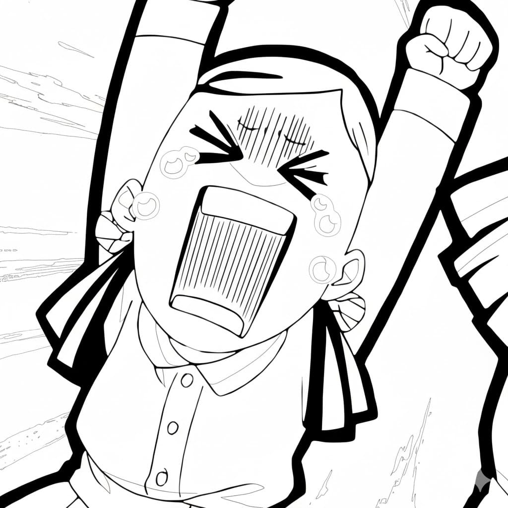 Coloriage Sumi Nakahara est drôle