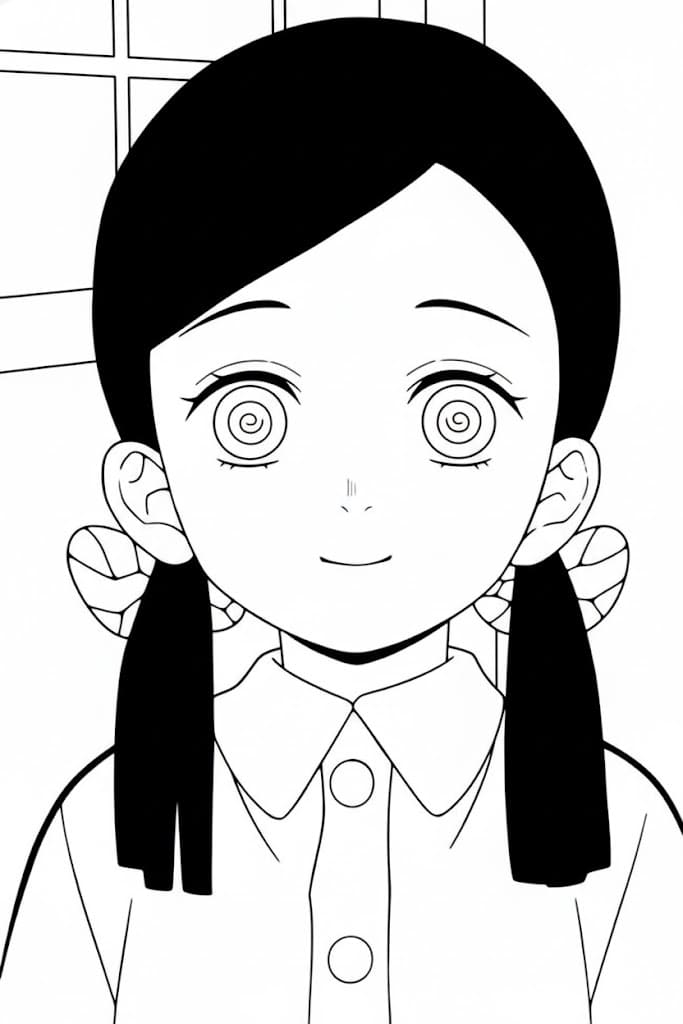 Coloriage Sumi Nakahara est gentille