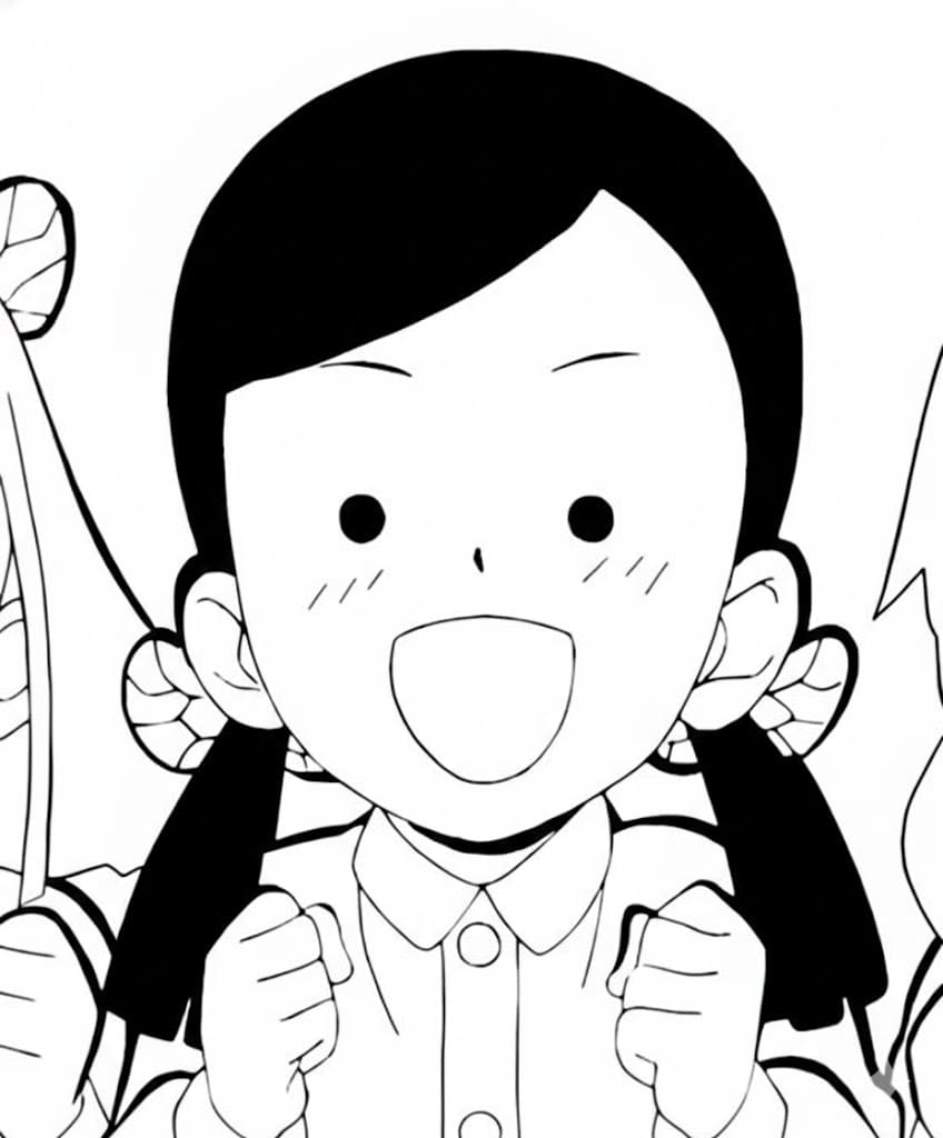 Coloriage Sumi Nakahara mignonne