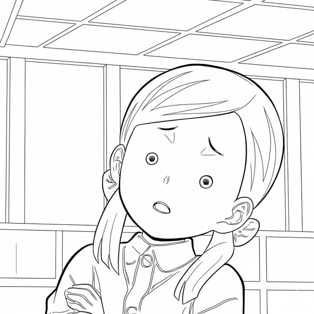 Coloriage Sumi Nakahara très mignonne