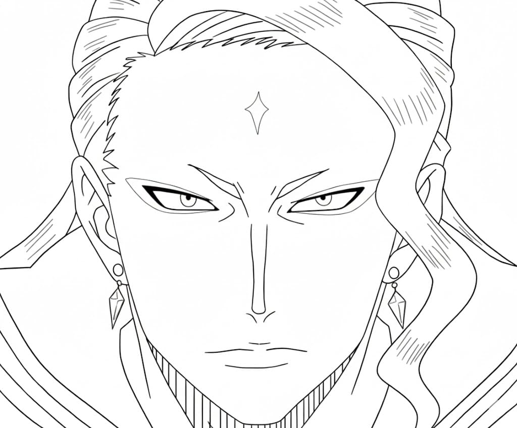 Coloriage Visage de Fuegoleon Vermillion