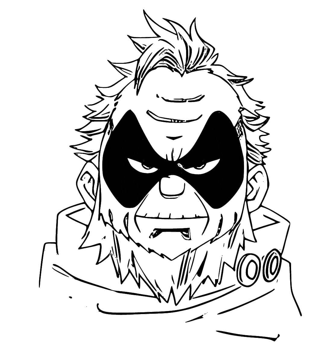 Coloriage Visage de Gran Torino