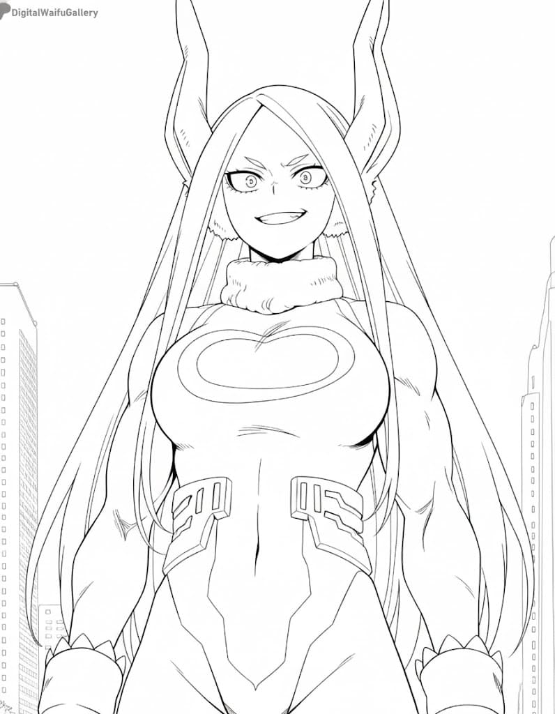 Coloriage Visage de Mirko