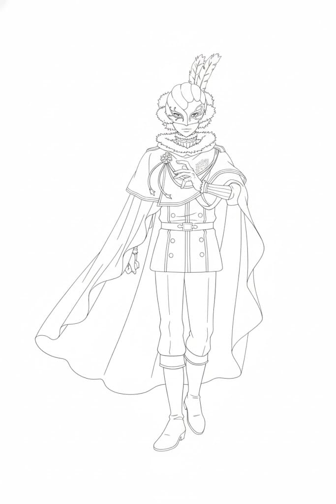 Coloriage William Anime Black Clover