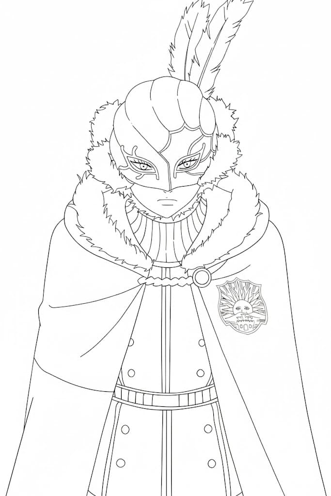 Coloriage William de Anime Black Clover