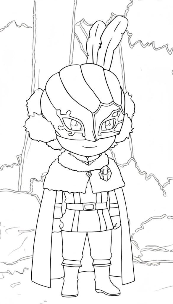 Coloriage William Vangeance chibi