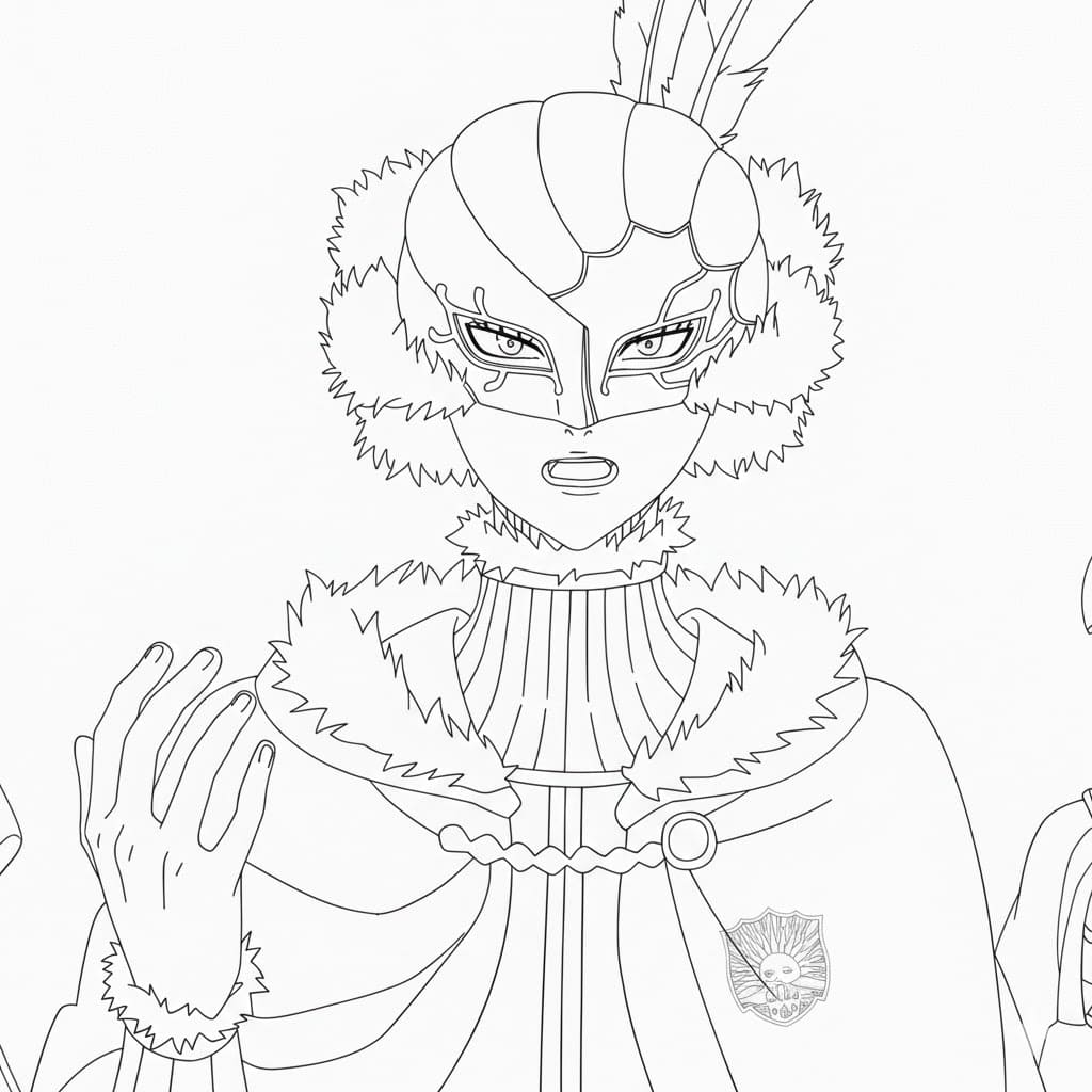 Coloriage William Vangeance en colère