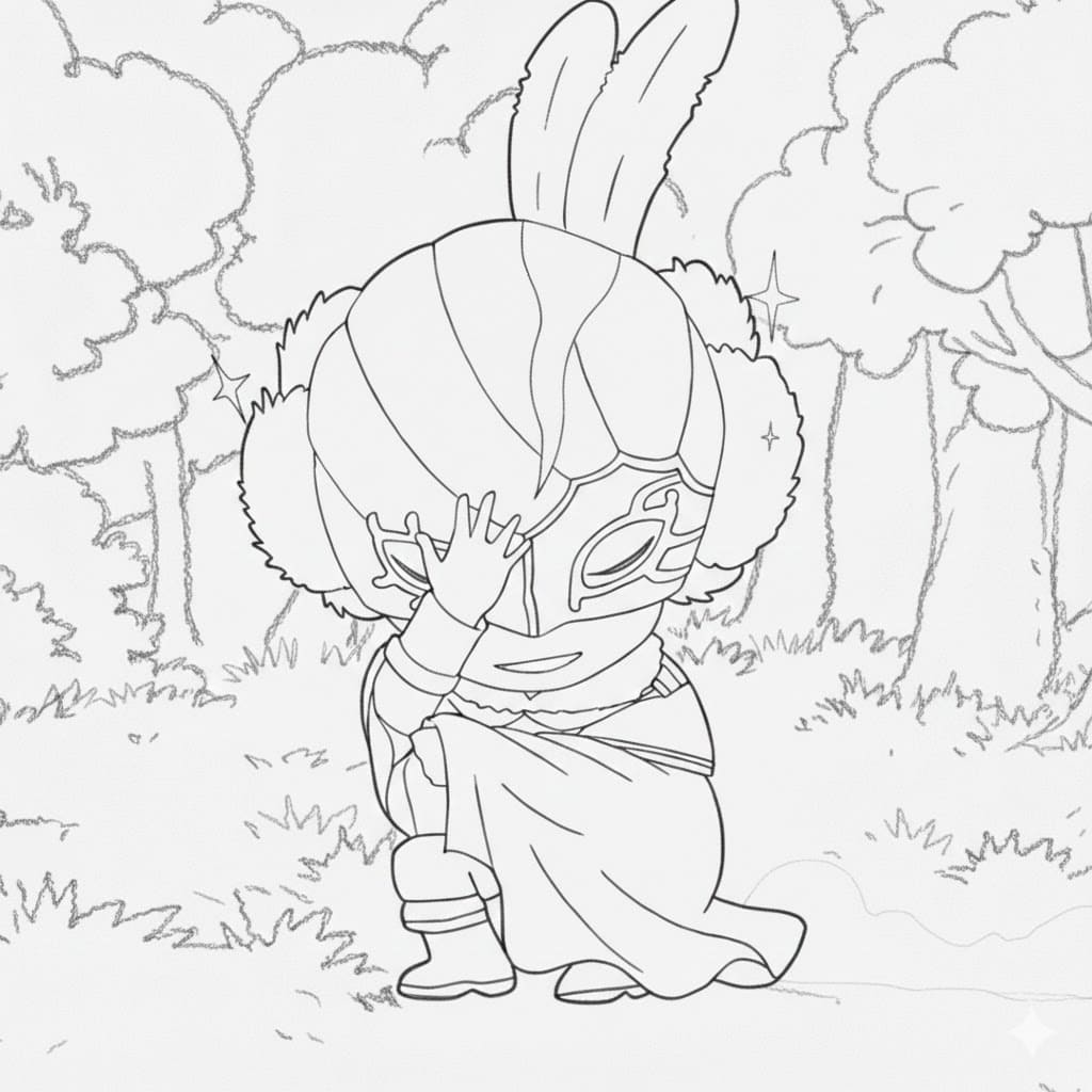 Coloriage William Vangeance mignon chibi