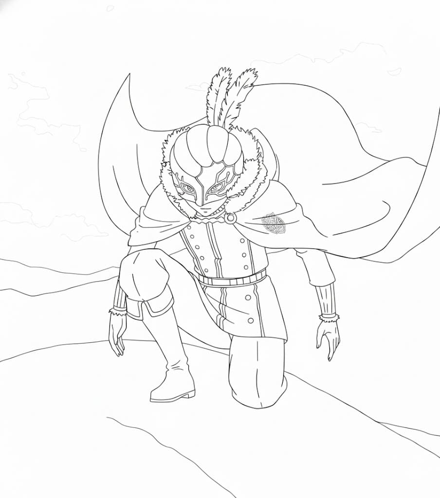 Coloriage William Vangeance prêt