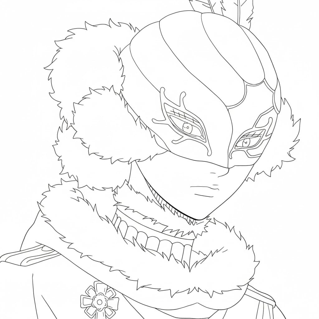 Coloriage William Vangeance regardant