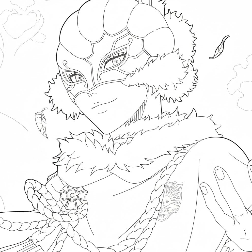 Coloriage William Vangeance souriant