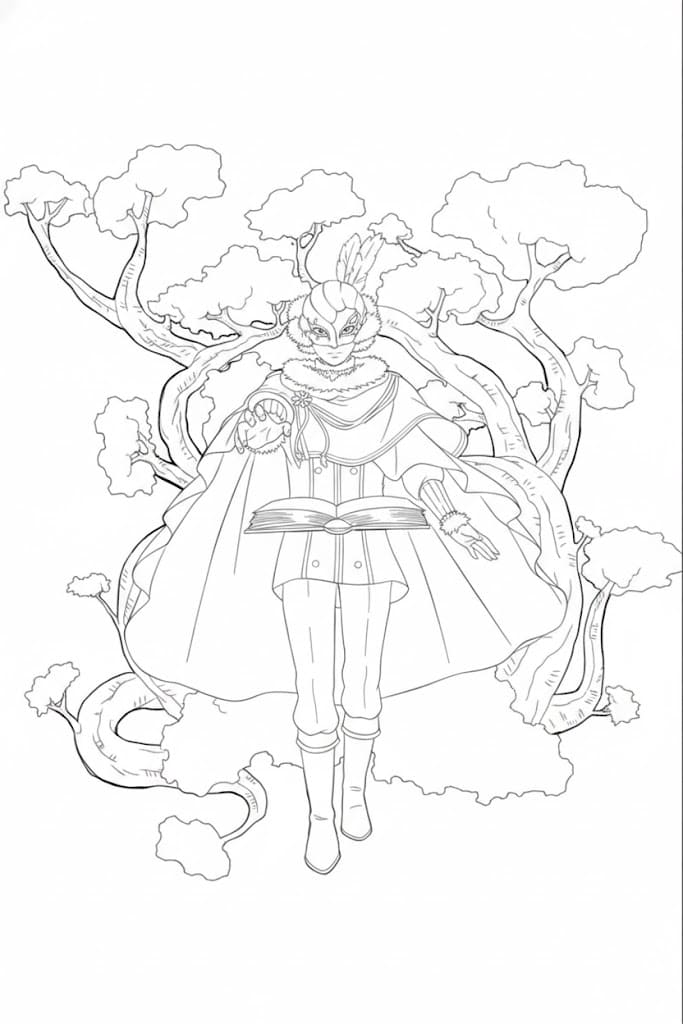 Coloriage William Vangeance utilisant son habileté