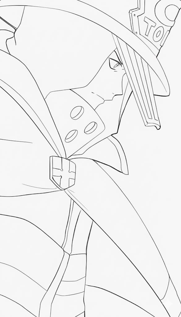 Coloriage Akitaru Ôbi est cool