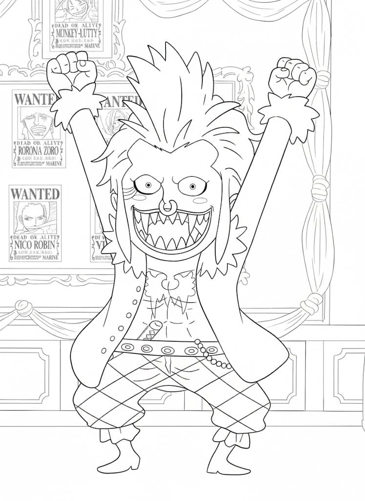 Coloriage Bartolomeo Chibi mignon