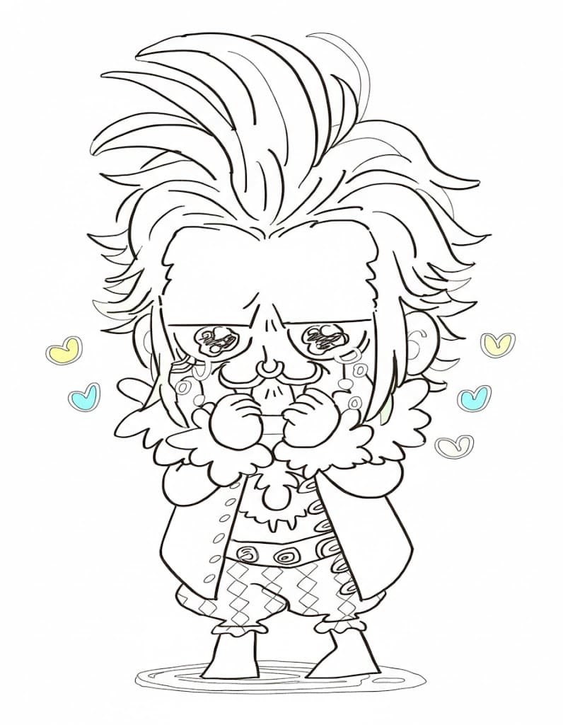 Coloriage Bartolomeo qui pleure