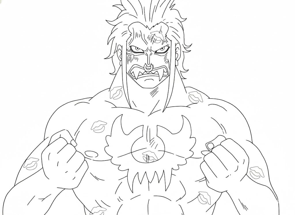 Coloriage Bartolomeo très en colère