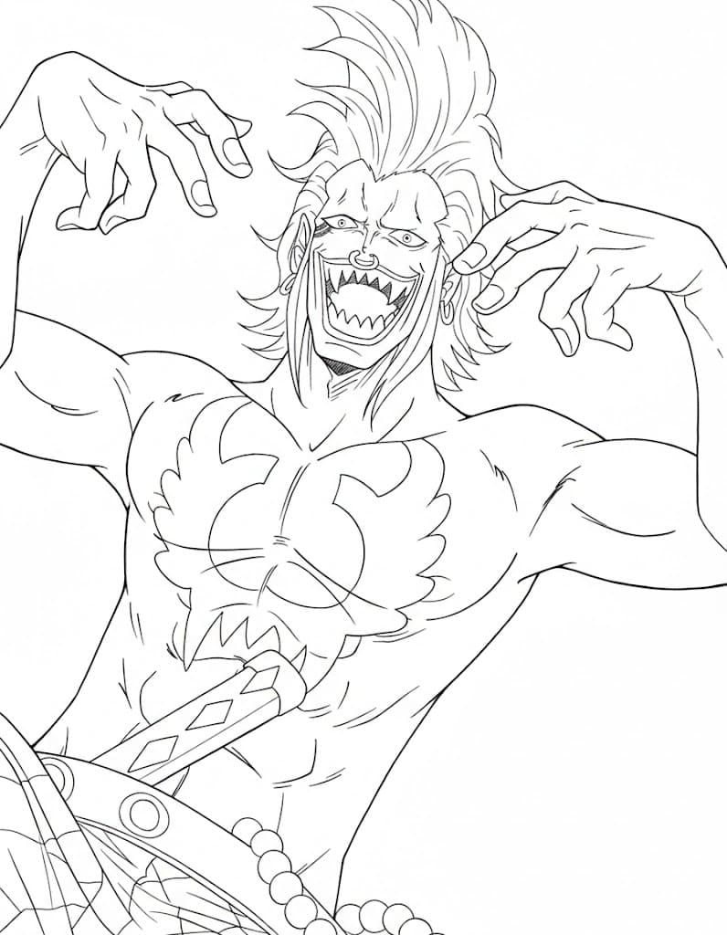 Coloriage Bartolomeo très heureux