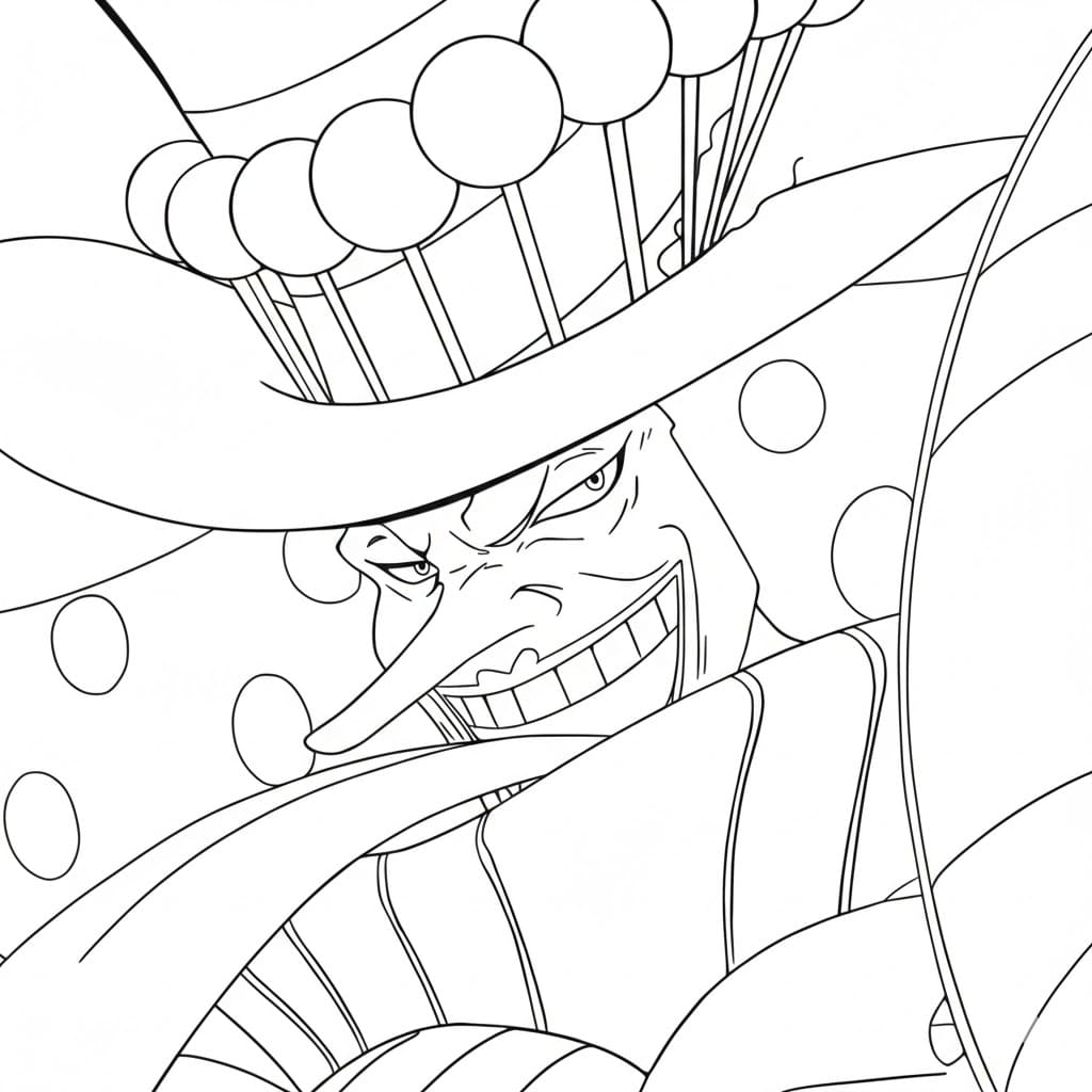 Coloriage Charlotte Perospero dans One Piece