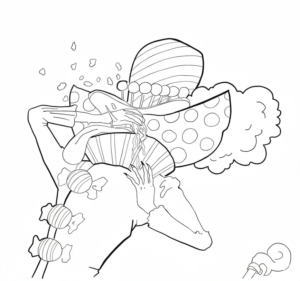 Coloriage Charlotte Perospero stupide