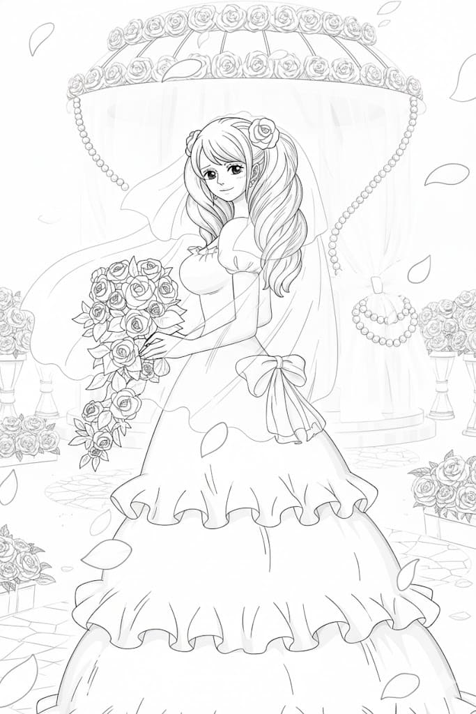Coloriage Charlotte Pudding beauté