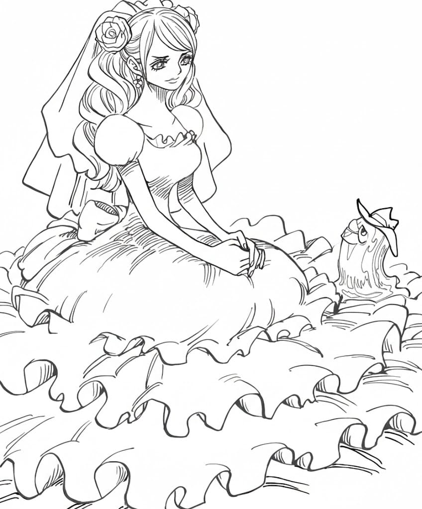 Coloriage Charlotte Pudding séance