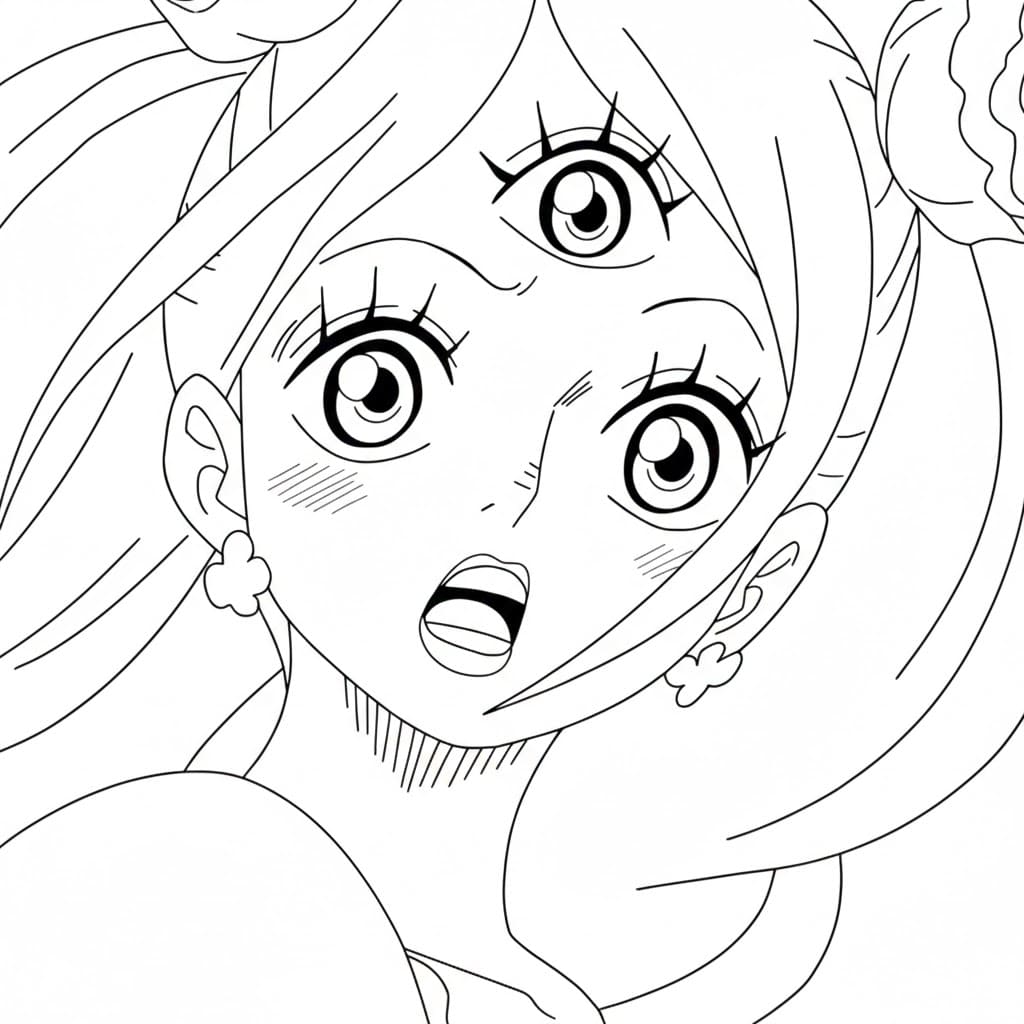 Coloriage Charlotte Pudding surprendre