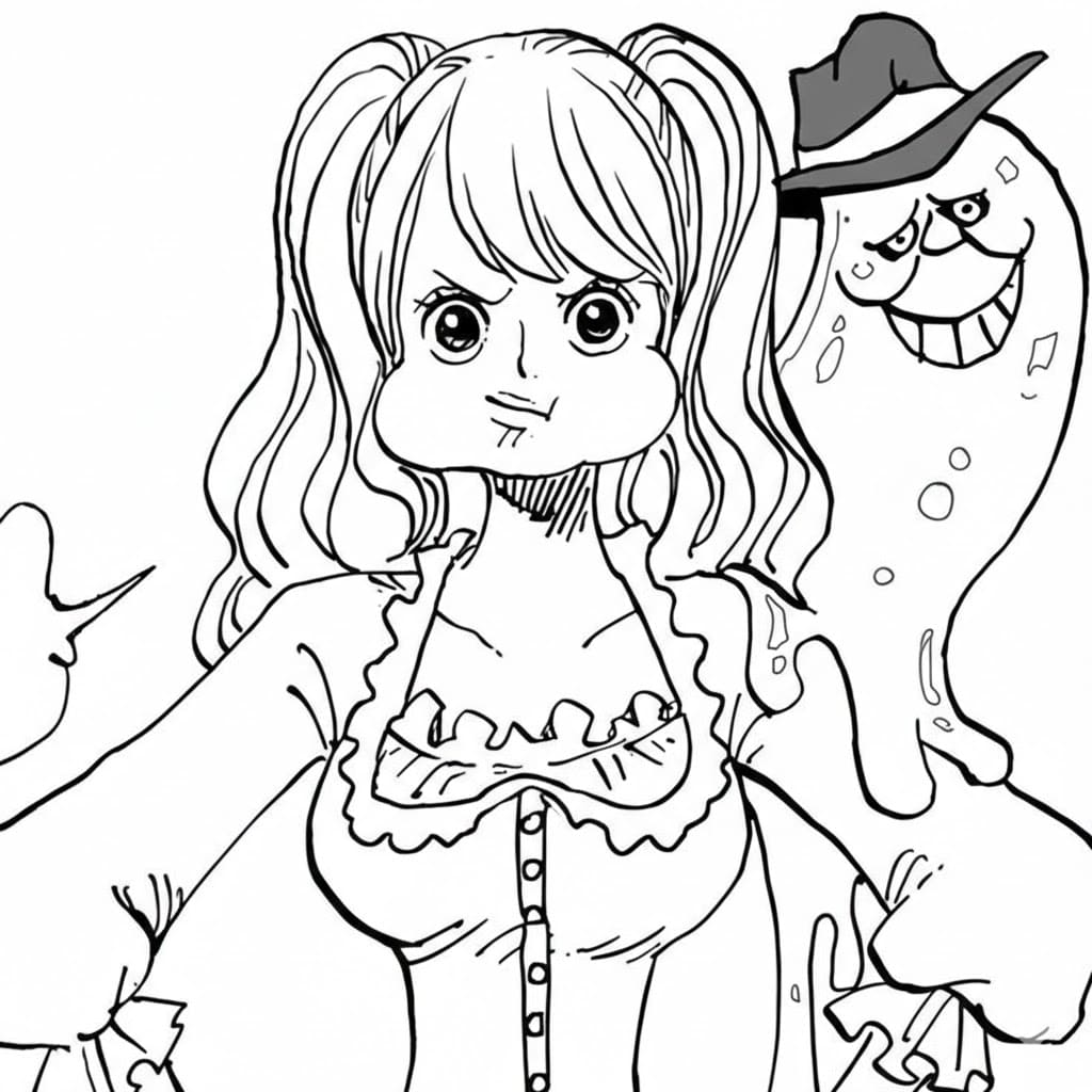 Coloriage Charlotte Pudding très en colère