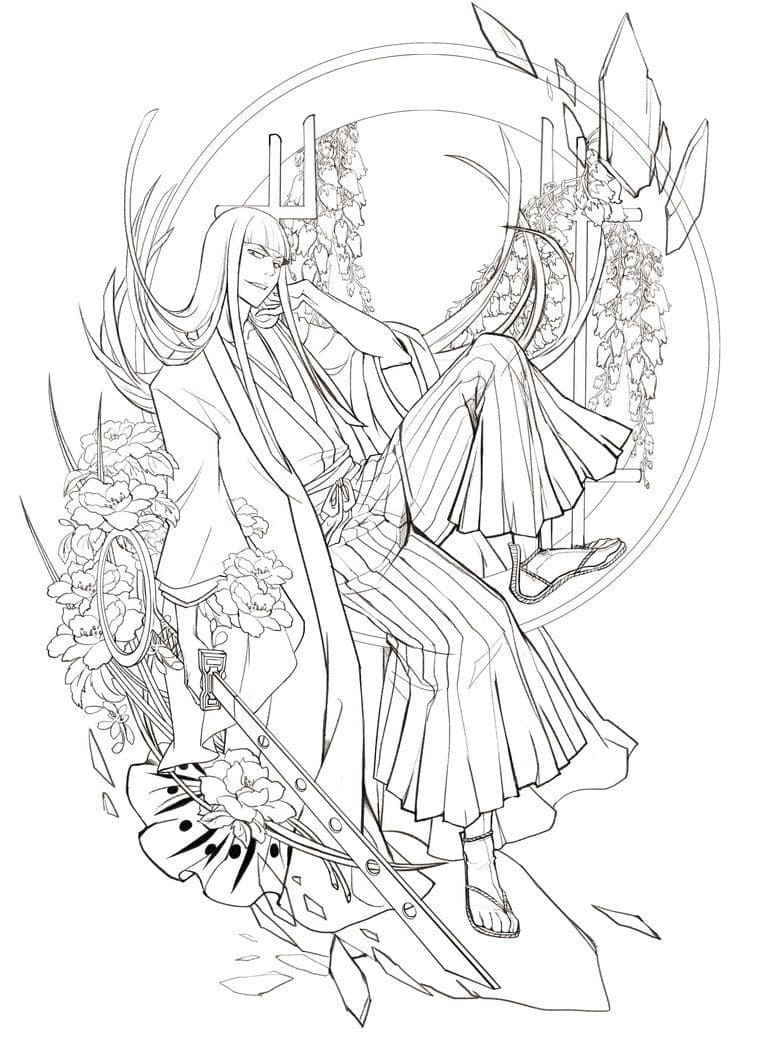 Coloriage Cool Shinji Hirako