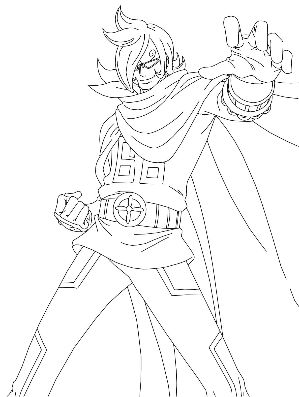 Coloriage Cool Vinsmoke Ichiji