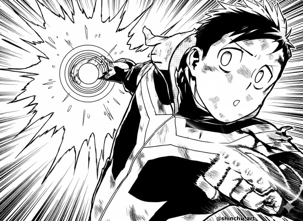 Coloriage Coup de poing de Koichi Haimawari